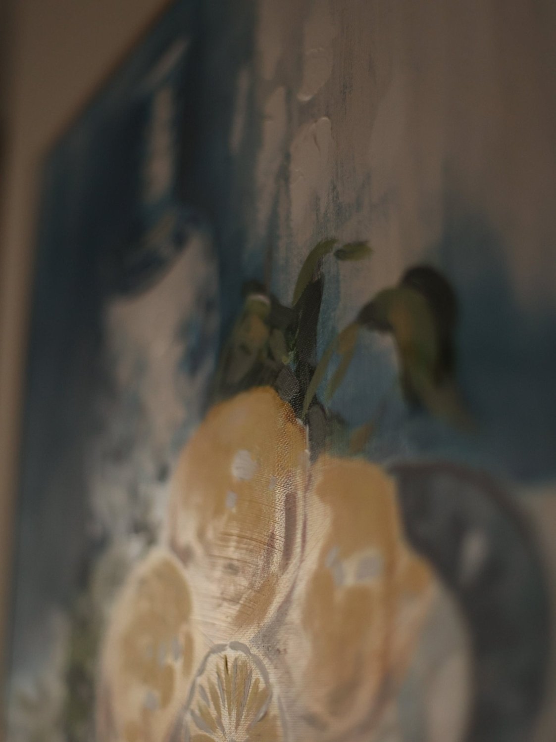 Sorrento framed wall art in Mediterranean coastal tones
