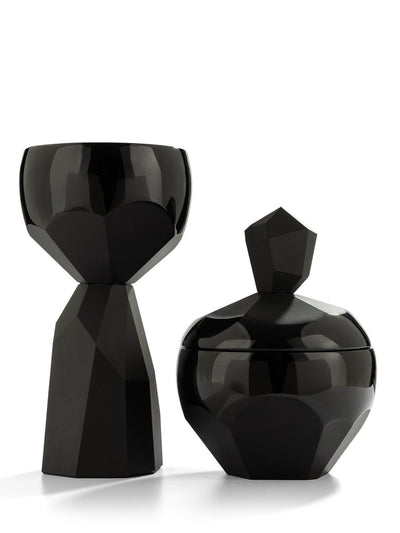 Oud Duo — Oud Nero black crystal oud burner and storage vessel