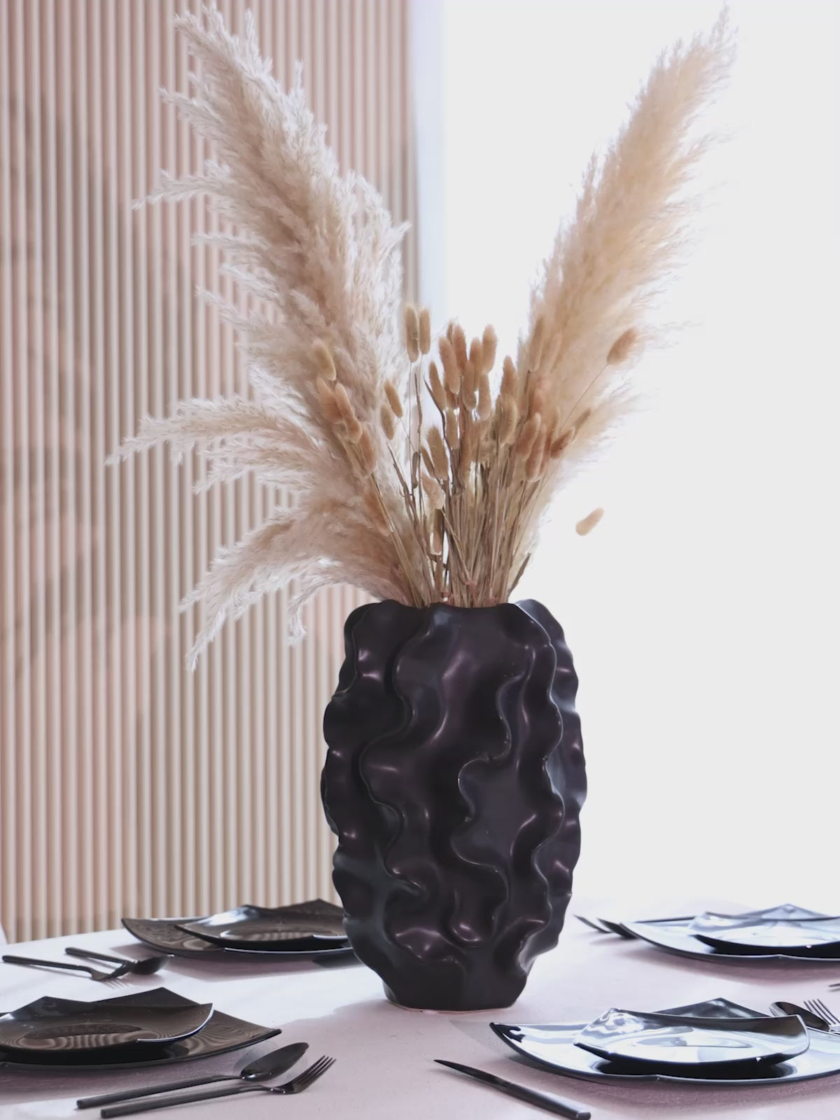 Load video: <div class="metafield-rich_text_field"><p>No two Casa Vincenzo pieces will ever be identical. Reactive glazes shift with the fire's mood. Hand painted strokes carry the artist's pulse. Carved textures record the pressure of a single hand at a single moment. When you choose our work, you choose singularity over sameness, a story over a product, a relationship with the maker through the object they have touched.</p></div>